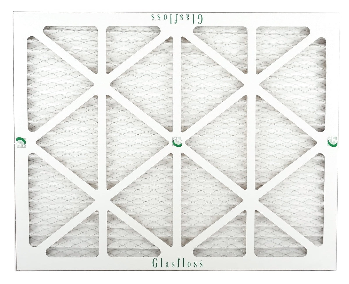Glasfloss Air Filter 14x25x2 - 2"  10 - (Pack of 6) - Pleated  or  Air Filter - Furnace Air Filter - Home or Office - Made In The .