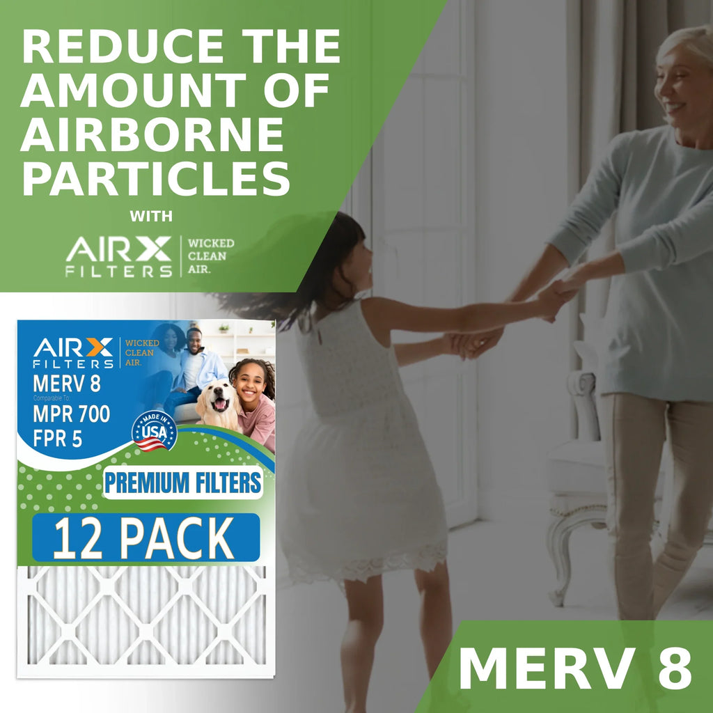 12x24x1 Air Filter  8 Rating, 12 Pack of Furnace Filters Comparable to  700 &  5 - Made in  by     .