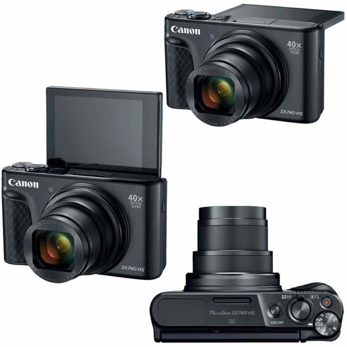 Canon PowerShot SX740  20.3MP Digital Camera Black with 64GB Memory card