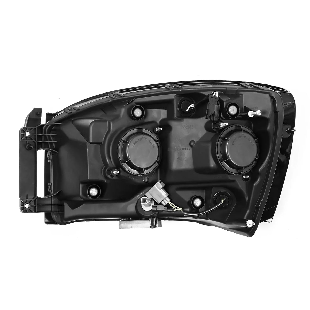 AlphaRex 06-08 Dodge Ram -Series Halogen Projector Headlights Alpha-Black