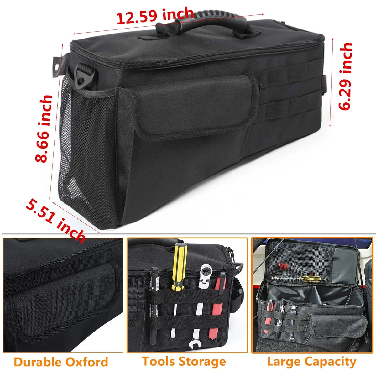 Side  Bag Organizer Tool Tray for Jeep    4 Doors 2007-2024 Stowing Tidying Car Interior Accessories