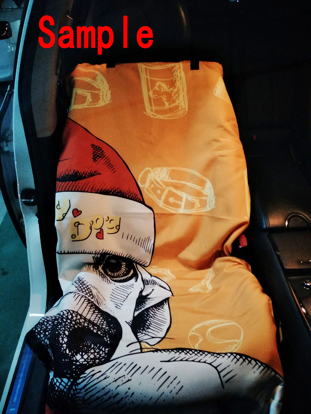 Brave Black Wolf Pet Car Seat Cover Dog Car Seat Mat Hammock Cargo Mat Trunk Mat For Cars Trucks and  54x60 inches