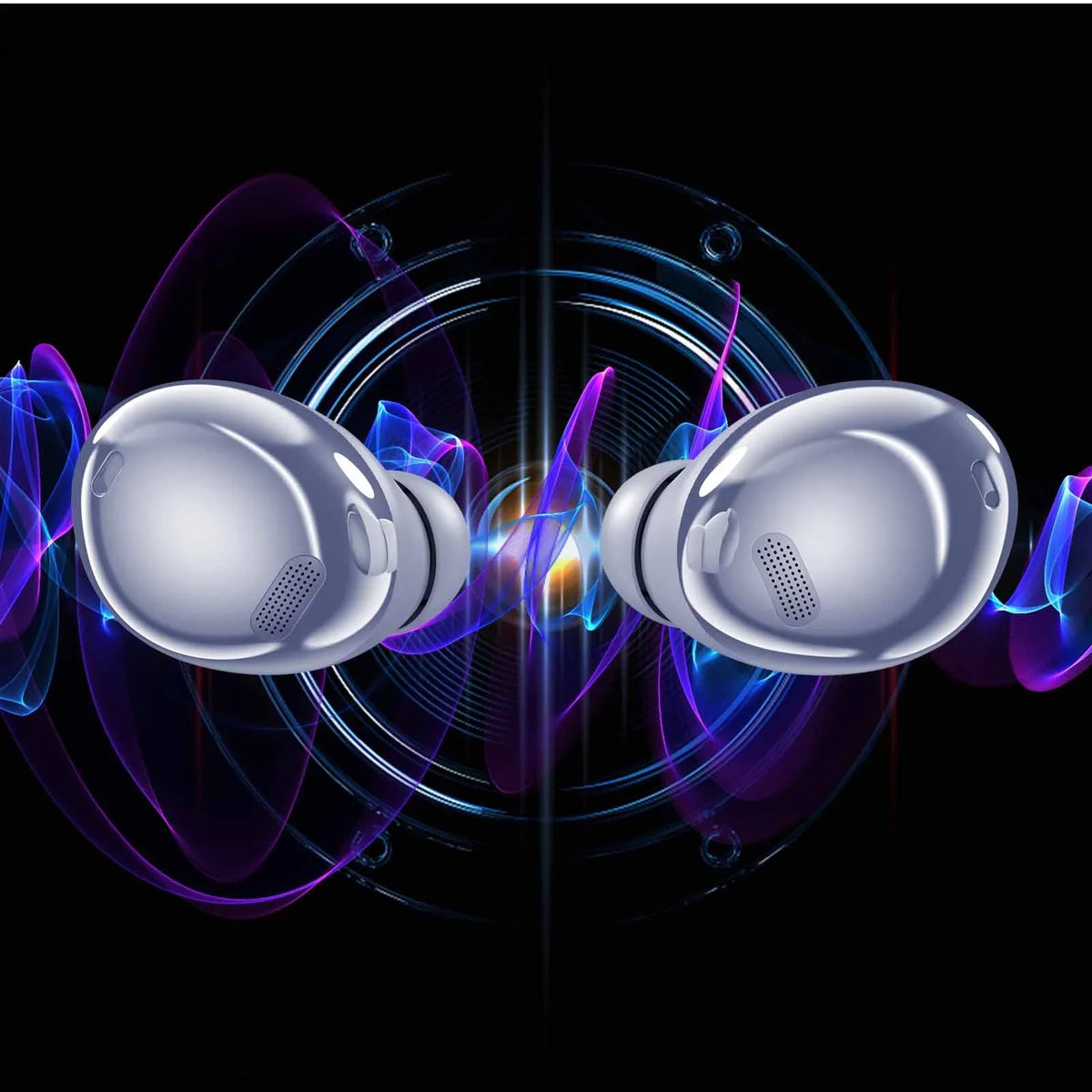 UrbanX Street Buds Pro True Bluetooth Wireless Earbuds For Plum Optimax 7.0 With Active Noise Cancelling (Wireless Charging Case Included) Purple
