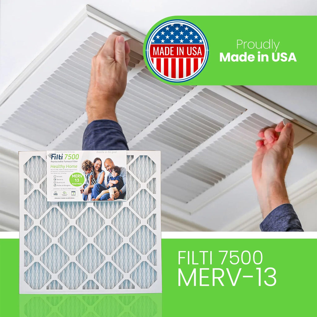 Filti 7500 Pleated Home  Furnace 16x25x1  13 Air Filter (4 Pack)