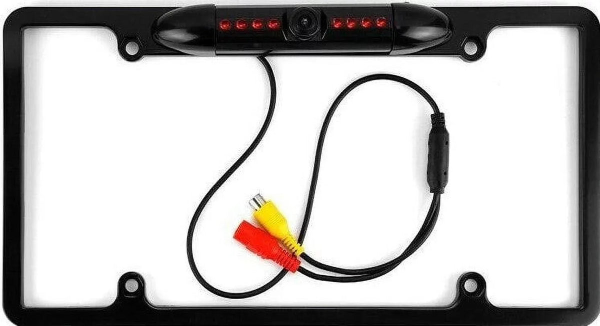 Backup Camera Rearview License Plate Frame for  KWV25BT -V25BT Black