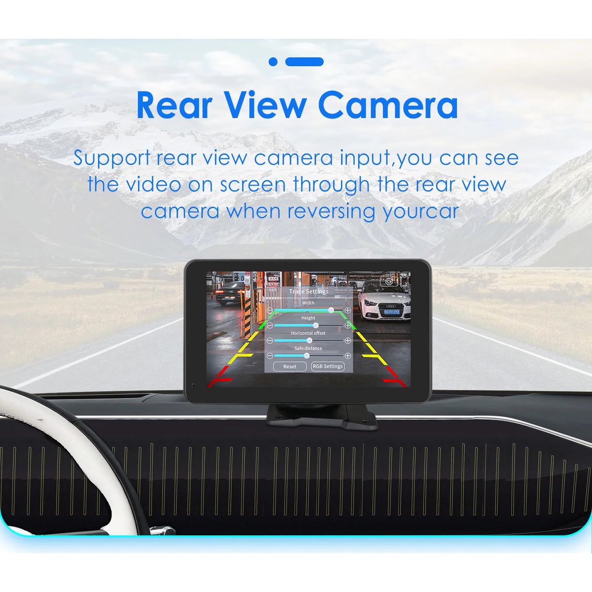 Navigation Apple Carplay   Car Radio Stereo Head Unit 7" Touchscreen 360° Adjustable Portable Mirror Link Android Auto Monitor Player