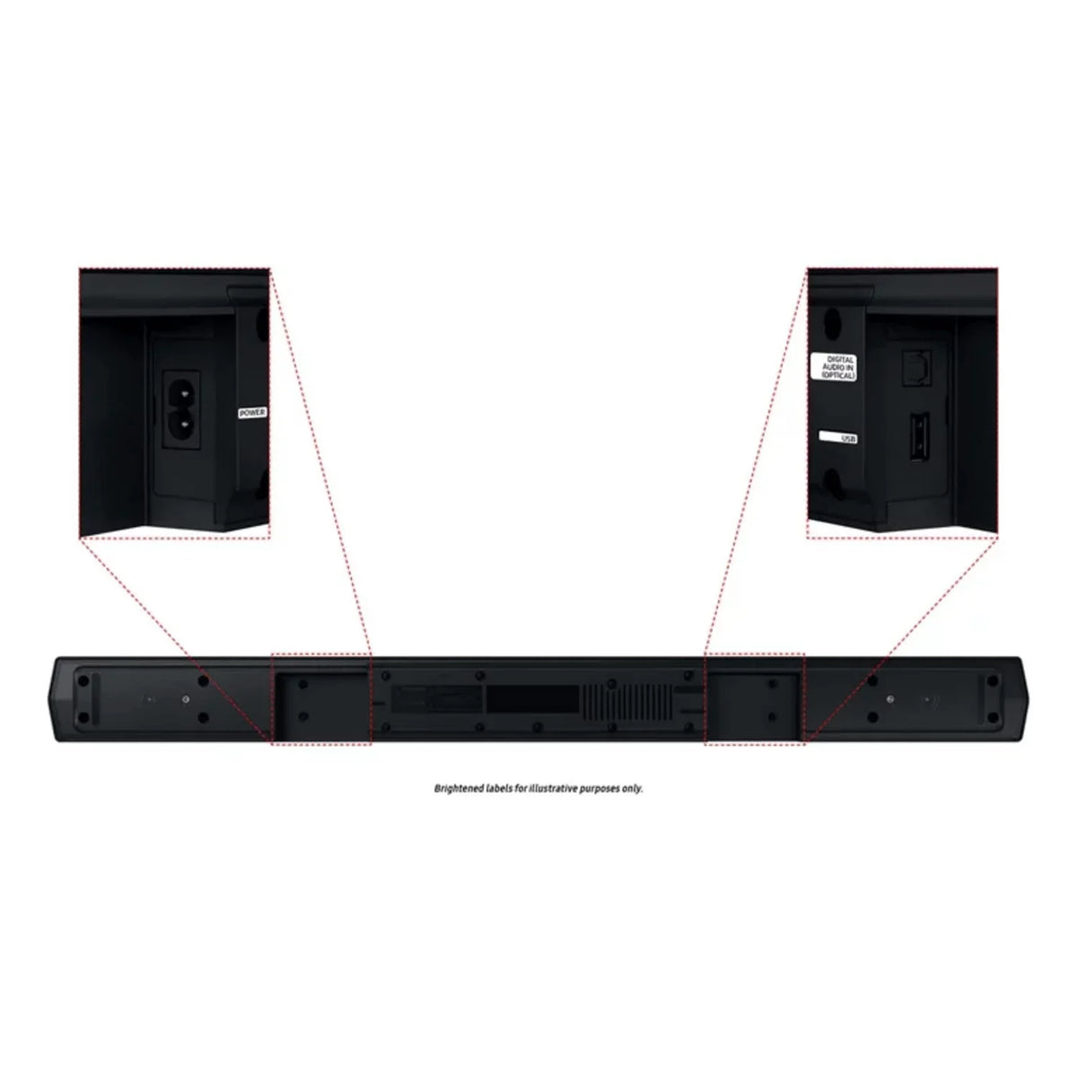 Restored Samsung -C47M/ B-series 4.1.ch Soundbar and Rear Speakers w/ Subwoofer (Refurbished)
