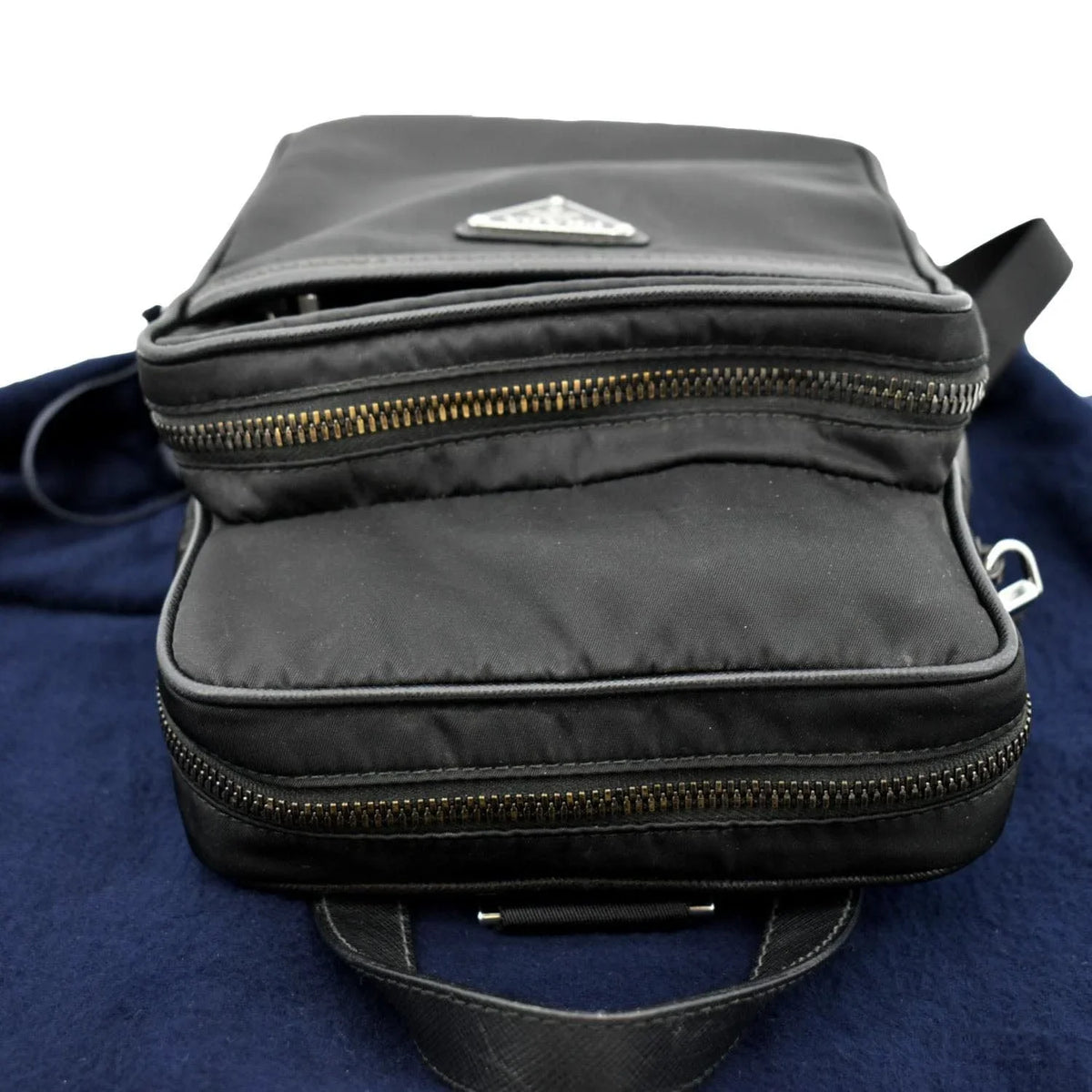 Pre-owned  2vz026 Nylon Backpack Bag Black