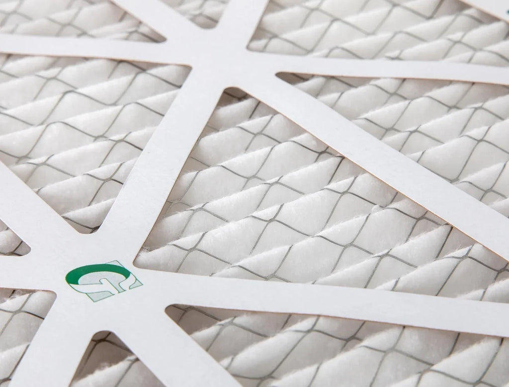14x20x1  10 Pleated  Air Filters by Glasfloss. ( Quantity 5 ) Exact Size: 13-1/2 x 19-1/2 x 7/8