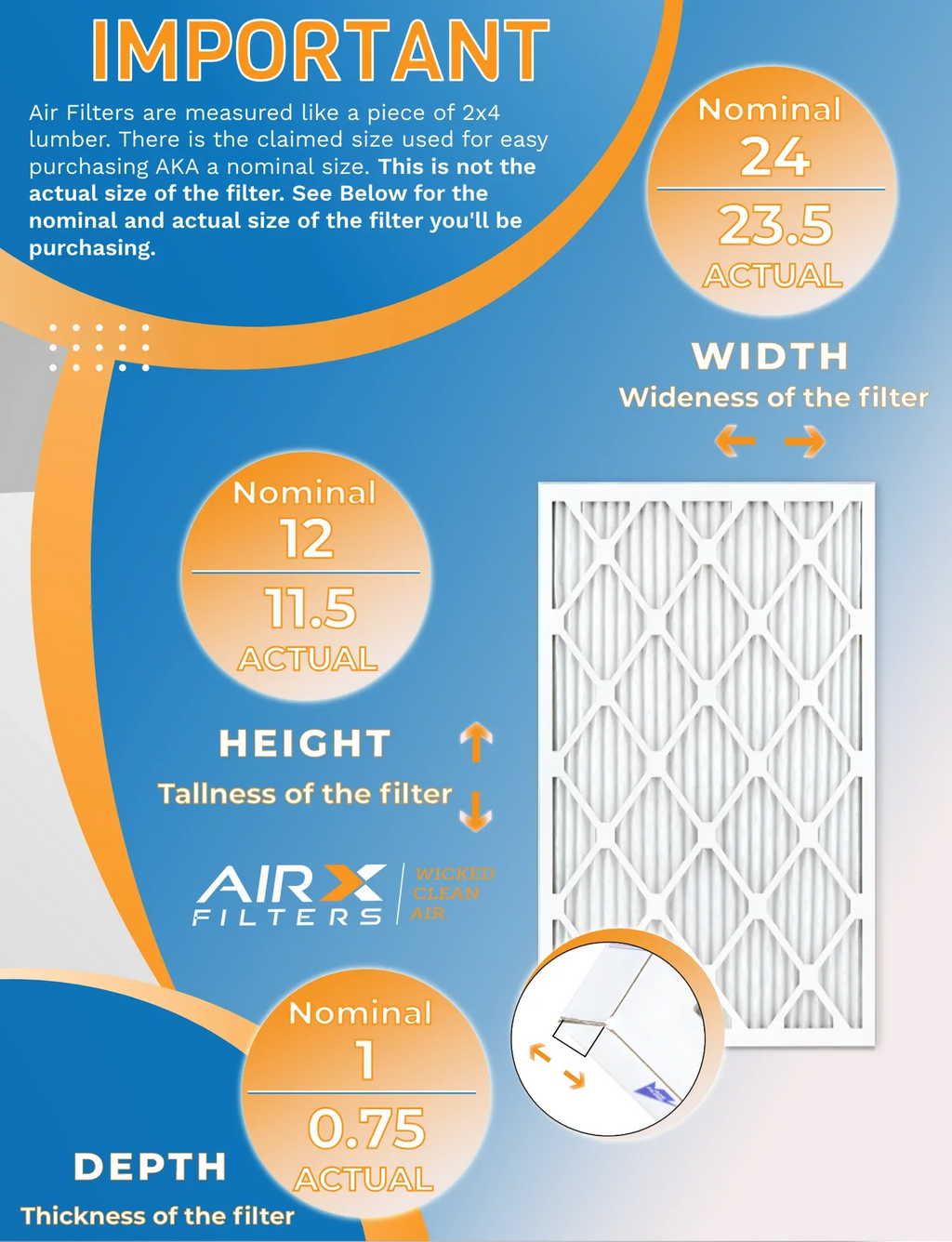 12x24x1 Air Filter  8 Rating, 12 Pack of Furnace Filters Comparable to  700 &  5 - Made in  by     .