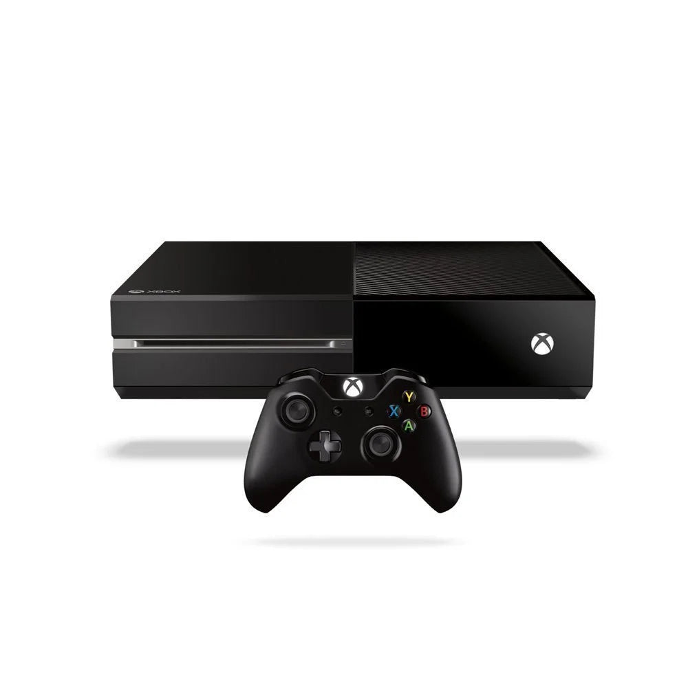 Microsoft Xbox One Original 500GB Gaming Console Black Headset 2 Controller Included With -19 Game   Bundle Used