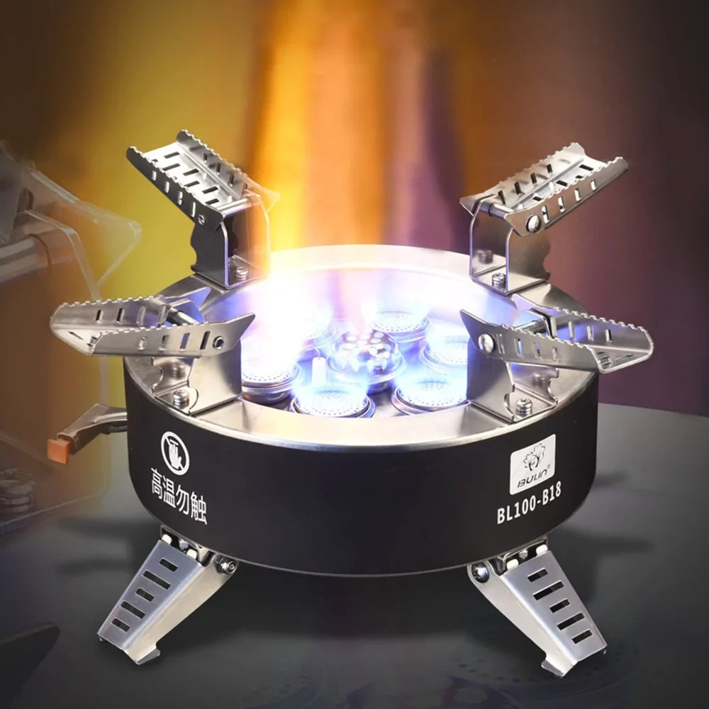 18000W High-power Camping Stove, Foldable Backpacking Stove for Hiking