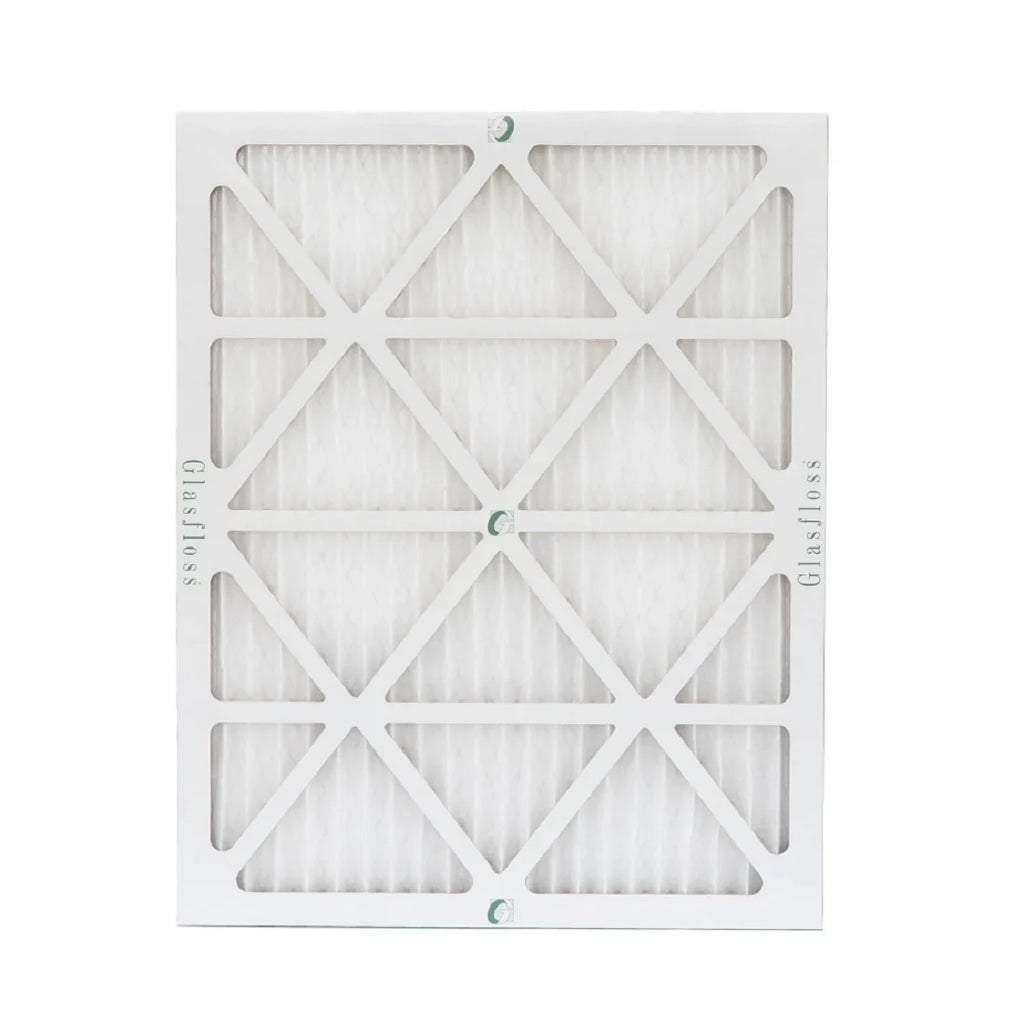 14x20x1  10 Pleated  Air Filters by Glasfloss. ( Quantity 5 ) Exact Size: 13-1/2 x 19-1/2 x 7/8