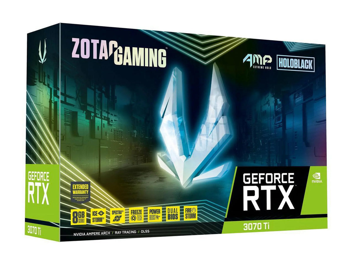 Extreme Holo GeForce  3070 Ti 8GB GDDR6X  Express 4.0  Video Card -A30710B-10P
