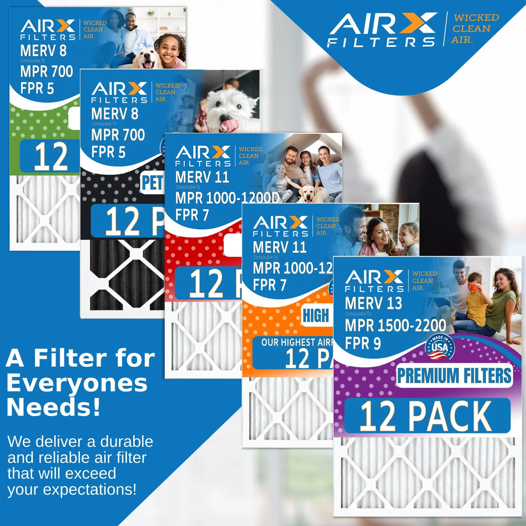 18x20x1 Air Filter  13 Rating, 12 Pack of Furnace Filters Comparable to  1500 - 2200 &  9 - Made in  by     .