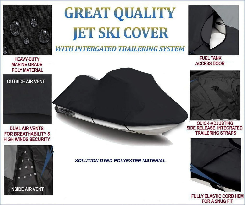600  JetSki Cover Compatible for Jet Ski  Cover Sea Doo Sea-Doo Bombardier   2000 2001 2002 2003 2 Seater