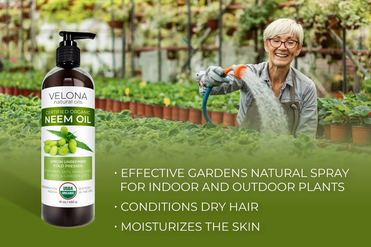 Velona Neem Oil  Certified Organic - 7 lb | 100% Pure and Natural Carrier Oil | Virgin, Unrefined, Cold Pressed | Hair, Body and Skin Care | Use Today - Enjoy Results