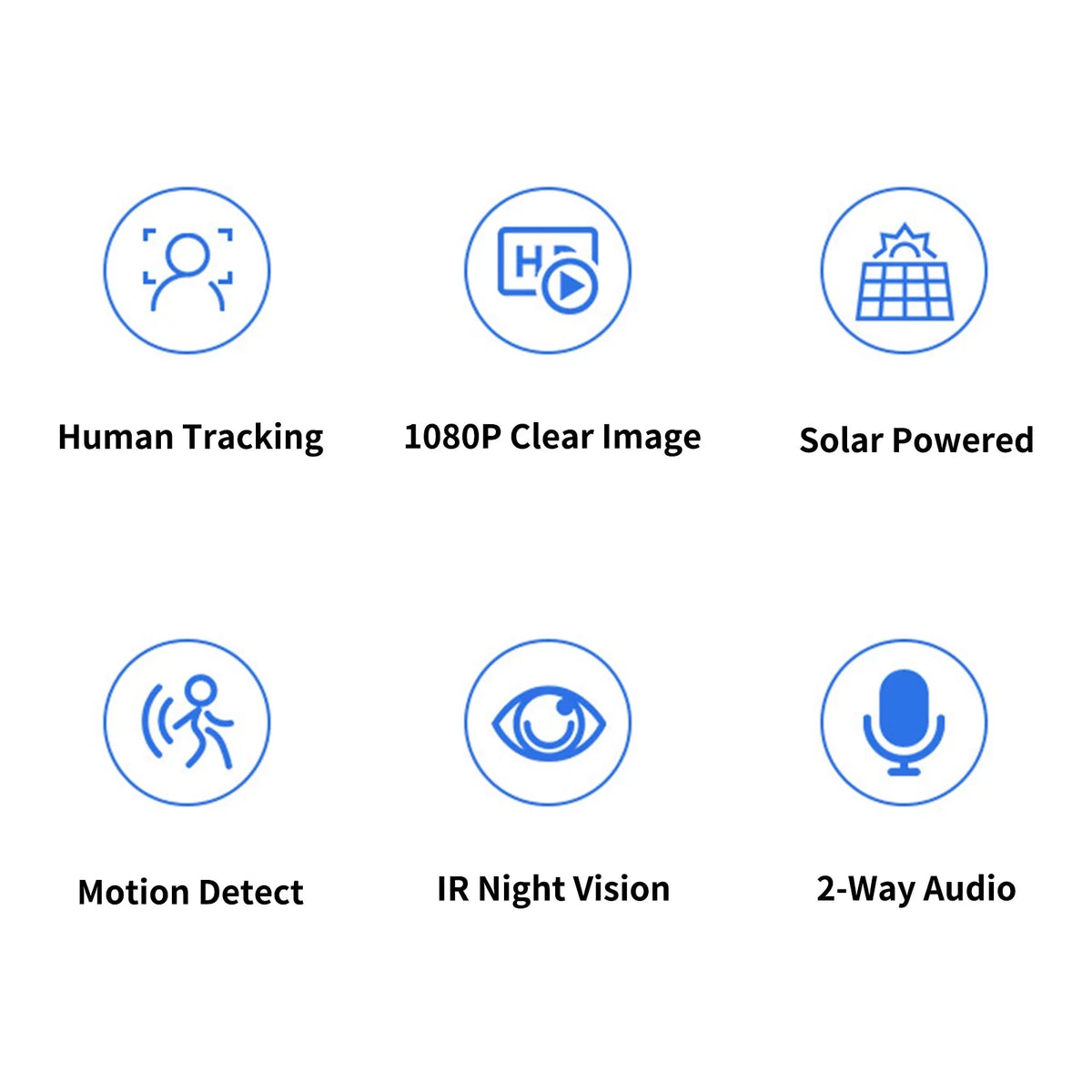Andoer 4G 1080P WiFi Folding Solar Camera Home Camera with  Motion Detects Long Standby 2-Way Audio IP66 Waterproof with Rechargeable Battery Compatible with Mobile Phone Computer
