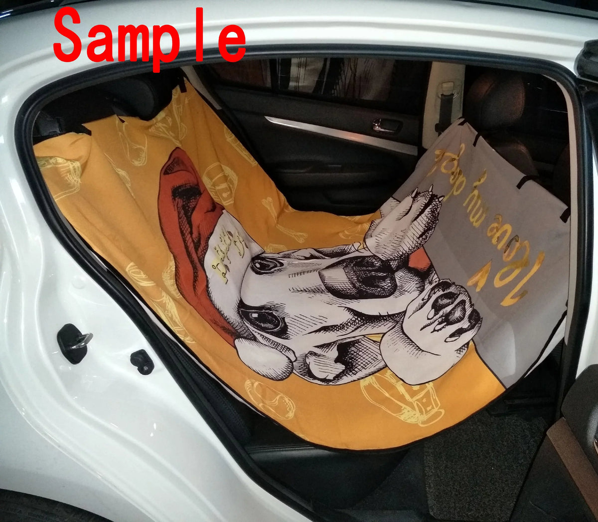 Brave Black Wolf Pet Car Seat Cover Dog Car Seat Mat Hammock Cargo Mat Trunk Mat For Cars Trucks and  54x60 inches