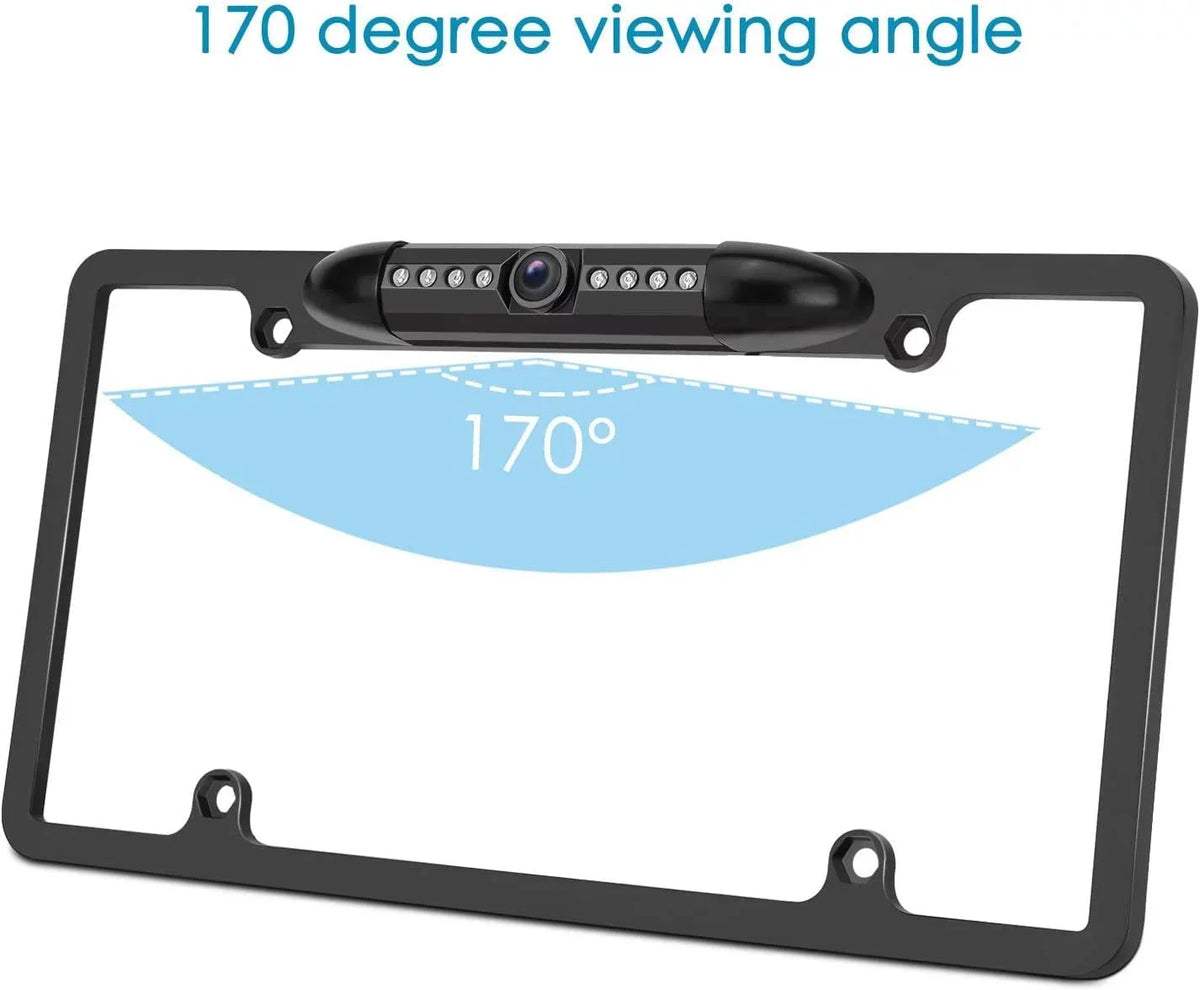 Backup Camera Rearview License Plate Frame for  KWV230BT -V230BT Black