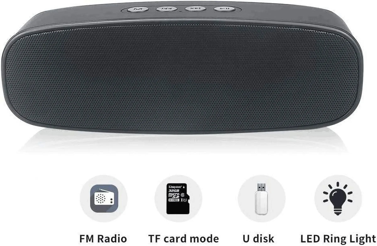 Totola Bluetooth Speaker with // Slot,Outdoor Portable Stereo Speaker with  Audio,Enhanced