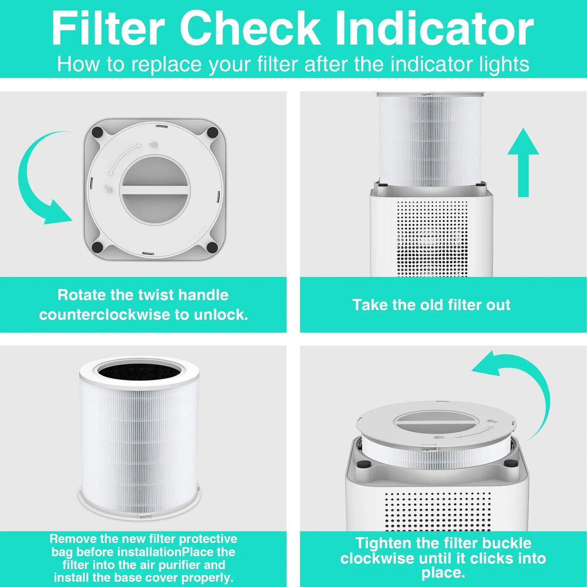 Replacement  Air Purifier Filter for  Air Purifier AP402  420, Original