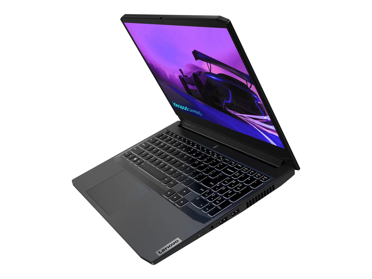 Lenovo IdeaPad Gaming 3 15ACH6 82K2 - 180-degree hinge design -  Ryzen 7 - 5800H / up to 4.4 GHz - Win 11 Home -   3050  - 16   - 512   NVMe - 15.6"  1920 x 1080 (Full ) @ 120 Hz - 802.11a/b/g/n/ac/ax - shadow black - kbd: