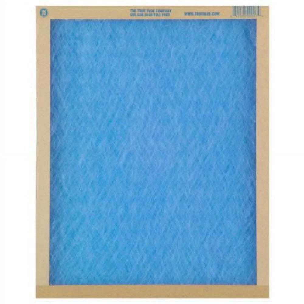 True Blue 108301 8" x 30" x 1" Flat Panel Spun Fiberglass Disposable Furnace Air Filter  2 - Quantity of 12