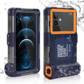 UrbanX Professional [15m/50ft] Swimming Diving Surfing Snorkeling Photo Video Waterproof Protective Case Underwater Housing for Oppo F7 And all Phones Up to 6.9 Inch  with Lanyard
