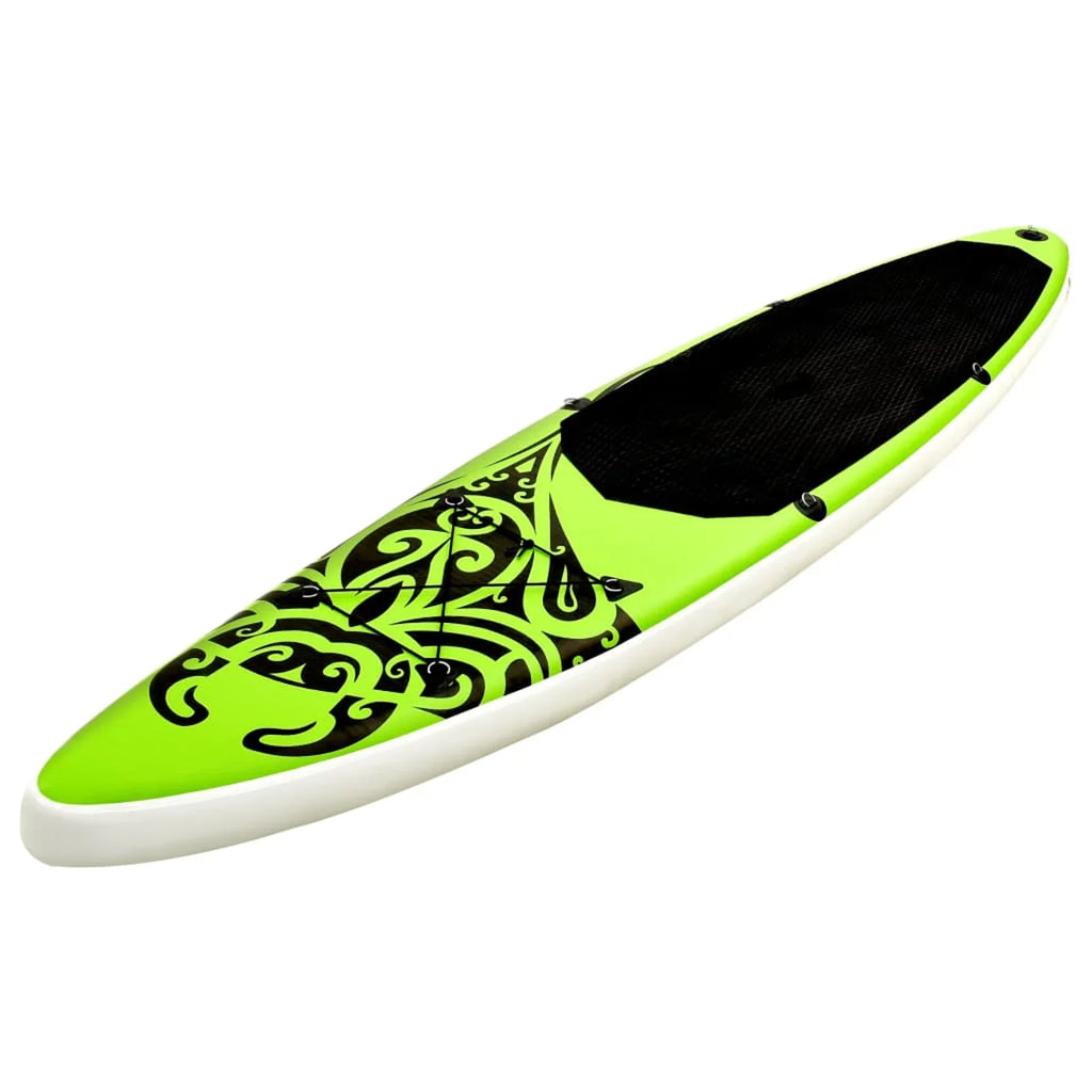Walmeck Inflatable Paddleboard Set 126"x29.9"x5.9" Green