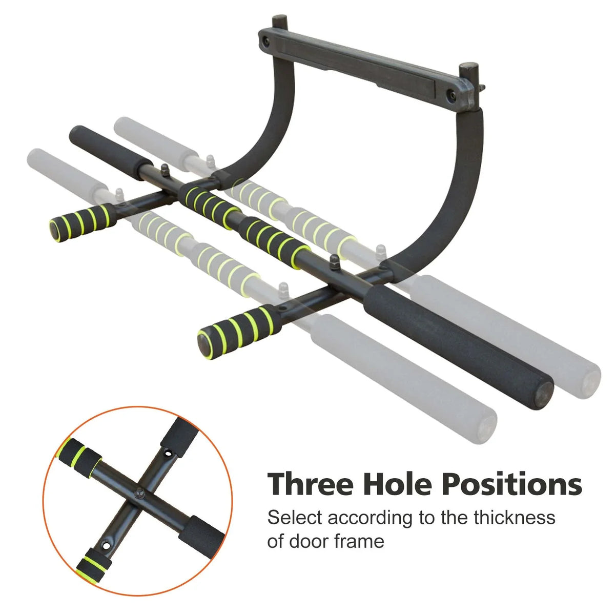 Wide & Narrow Pull-Ups Sponge Grip High-Quality Service Pull-Up Bar Home Gym
