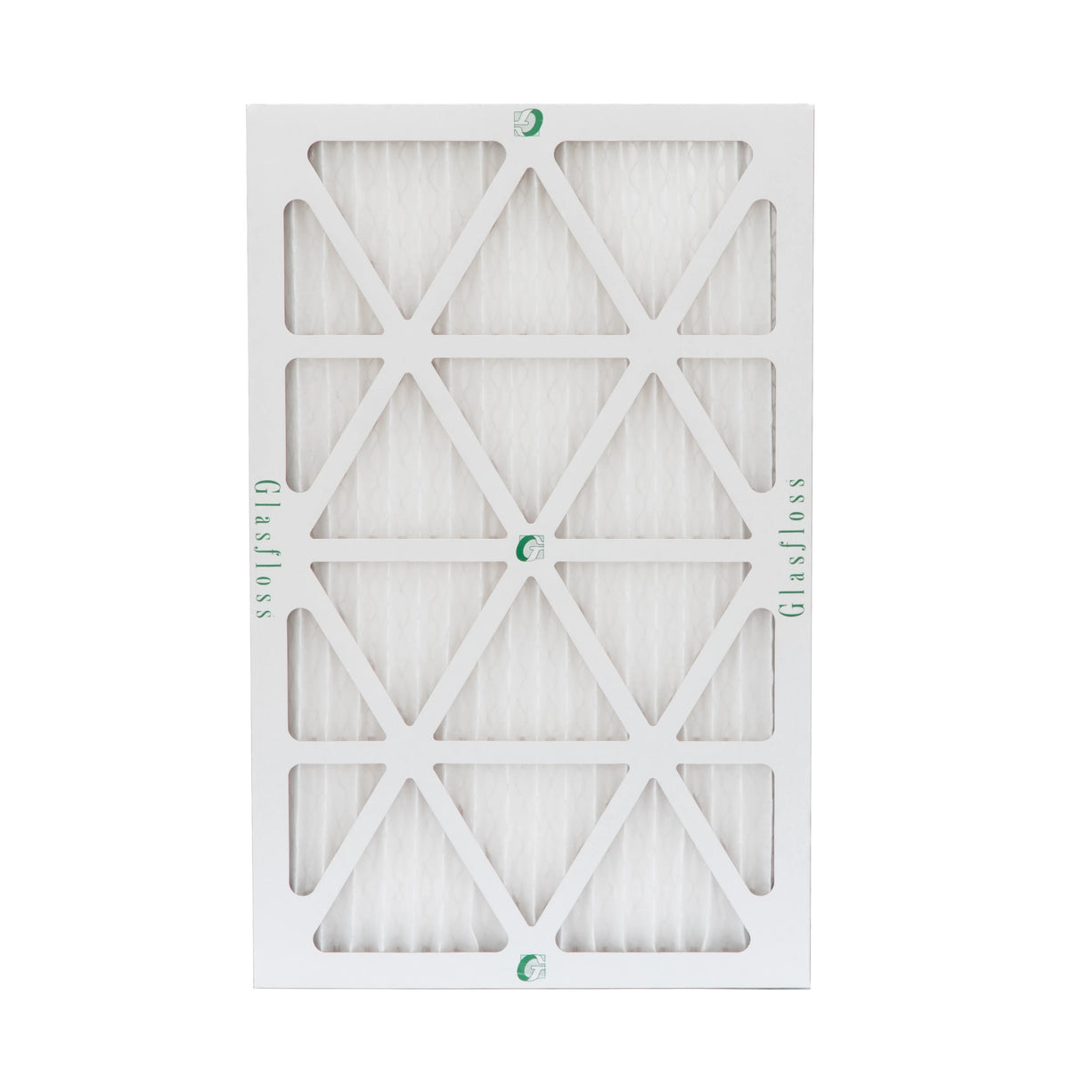 12 Pack of 10x24x1  10 Pleated Air Filters by Glasfloss. Actual Size: 9-1/2 x 23-1/2 x 7/8