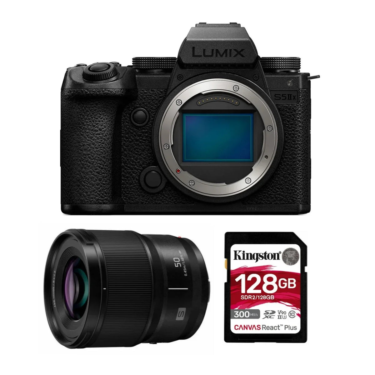 Panasonic Lumix S5  24.2MP Full Frame Mirrorless Camera with Phase Hybrid  with Panasonic  S 50mm f/1.8 Lens