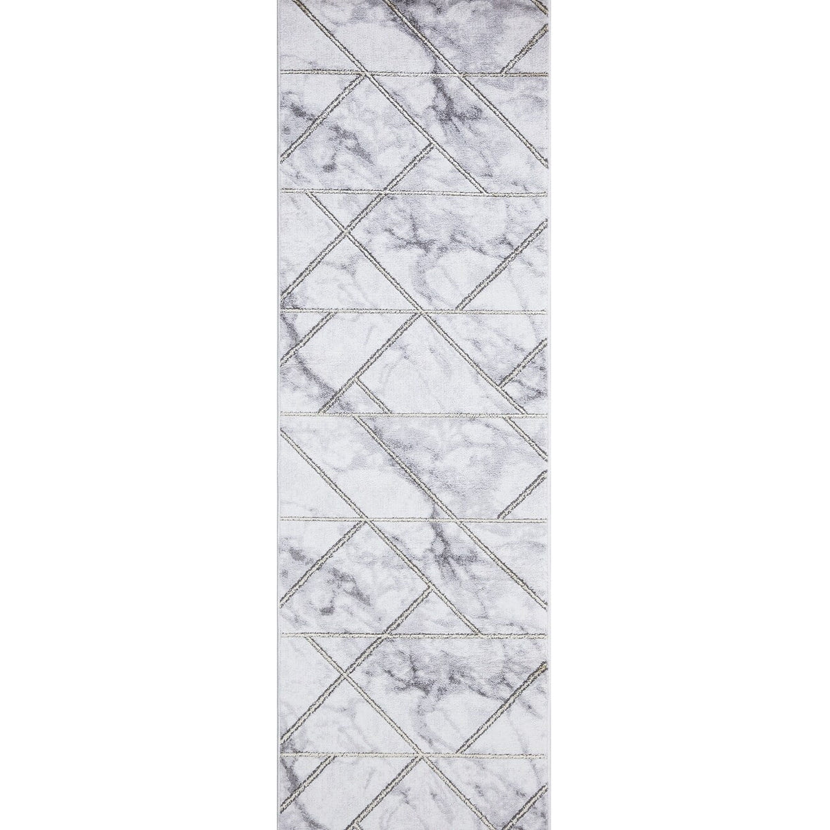 Concord Global Trading Concord Global Brighton Collection Bellucci Area Rug Silver/Ivory /Gray 7'10''x10'6" 8' x 10' Living Room