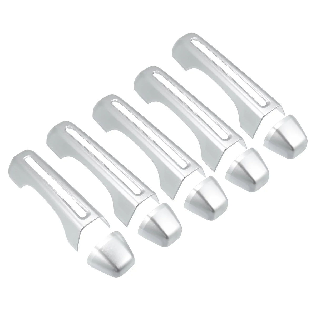 Silver Tone Door Handle Trim Cover Kit and Tailgate Handle Cover for Jeep Wrangler    2 & 4 Doors 2018-2021
