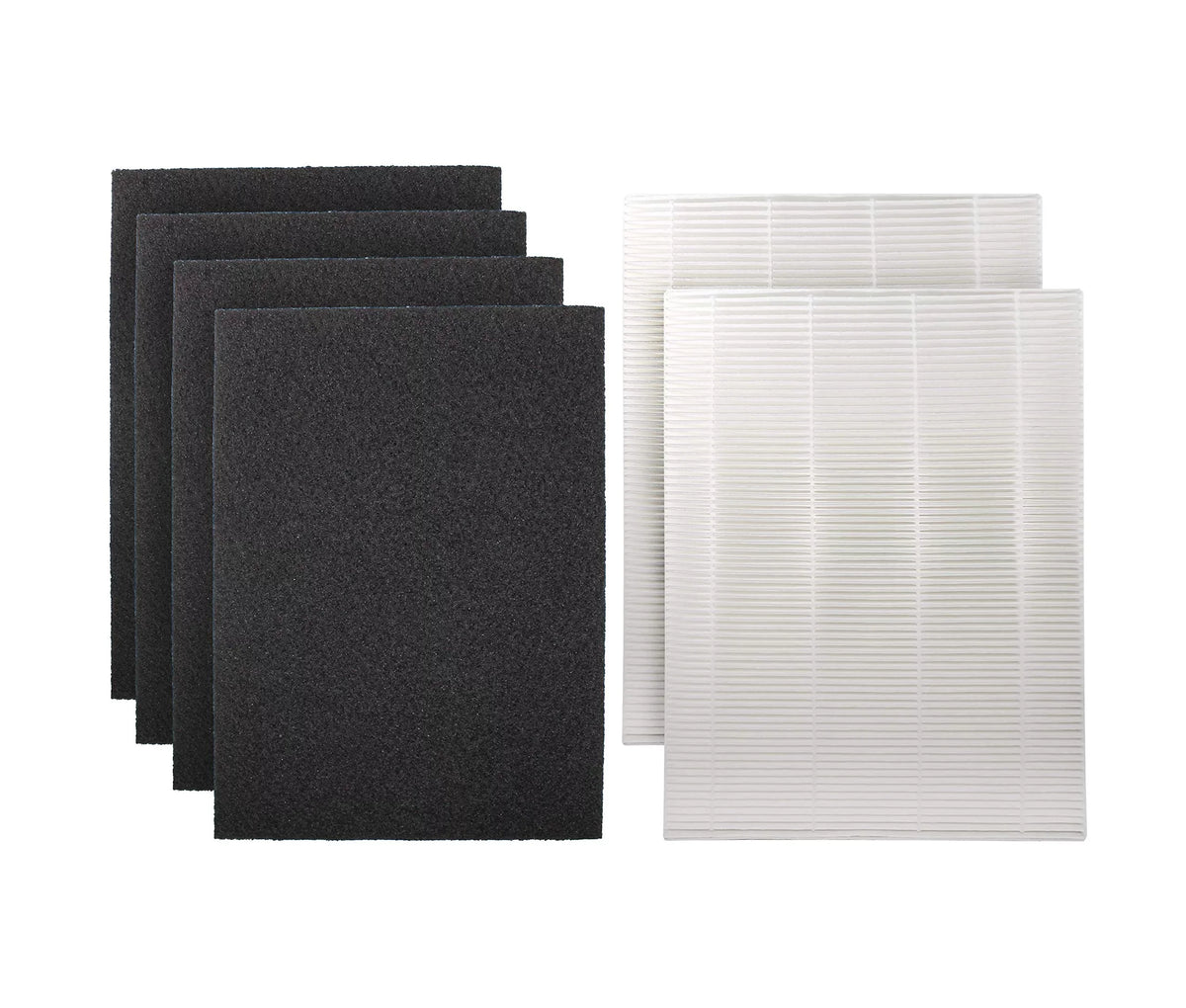 2  4 Carbon Replacement Filters Set Compatible with Coway -1216L Tower Air Purifier, -1216-