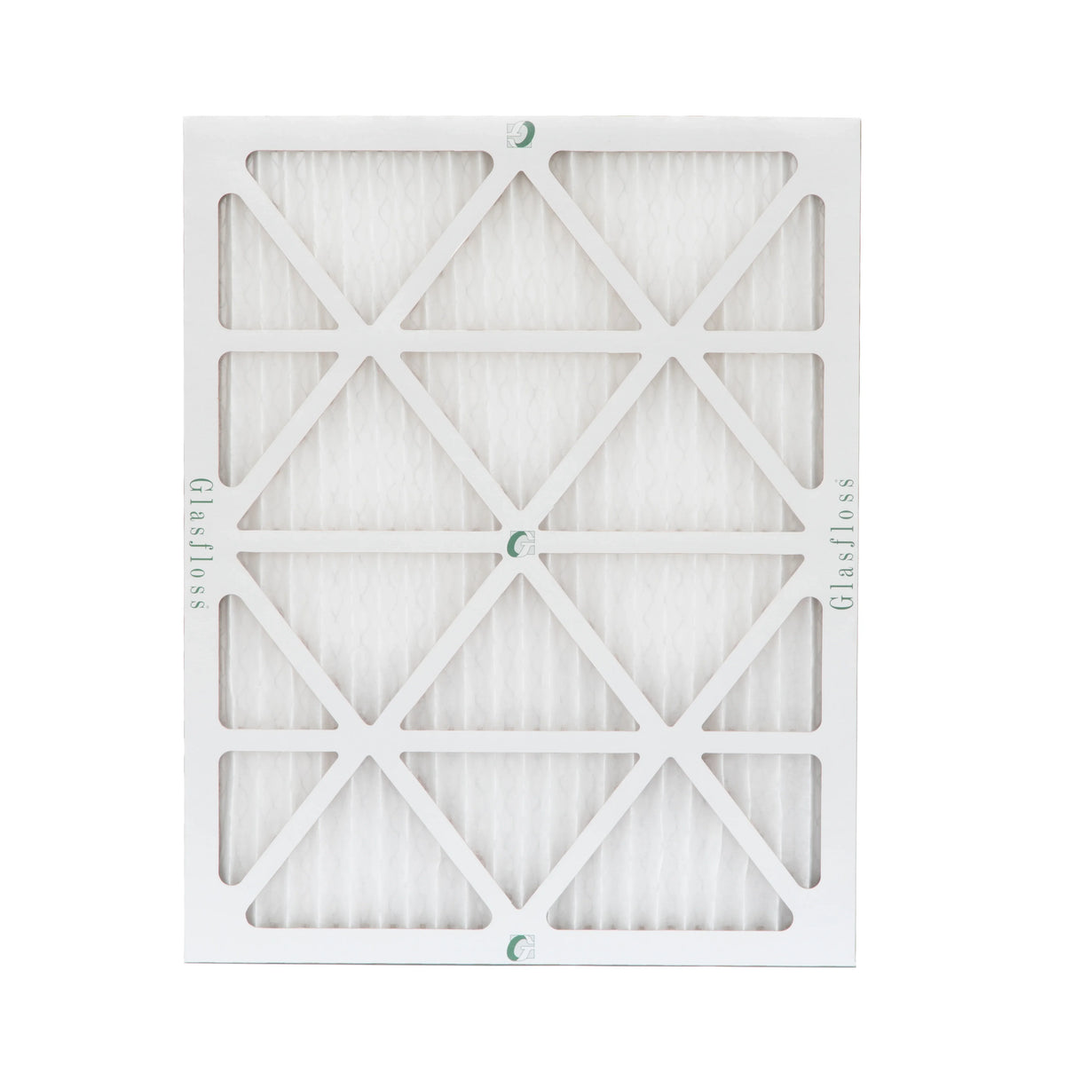 12 Pack of 14x20x1  10 Pleated Air Filters by Glasfloss. Actual Size: 13-1/2 x 19-1/2 x 7/8