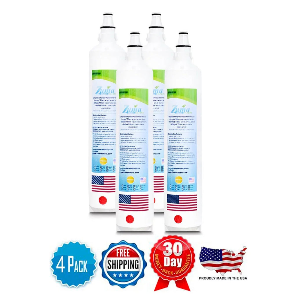 Brand , Water Filters , Model # ZWFZ1-RF750 , Compatible with Subzero® IT30RIDRH - 4 Pack - Made in U.S.A.