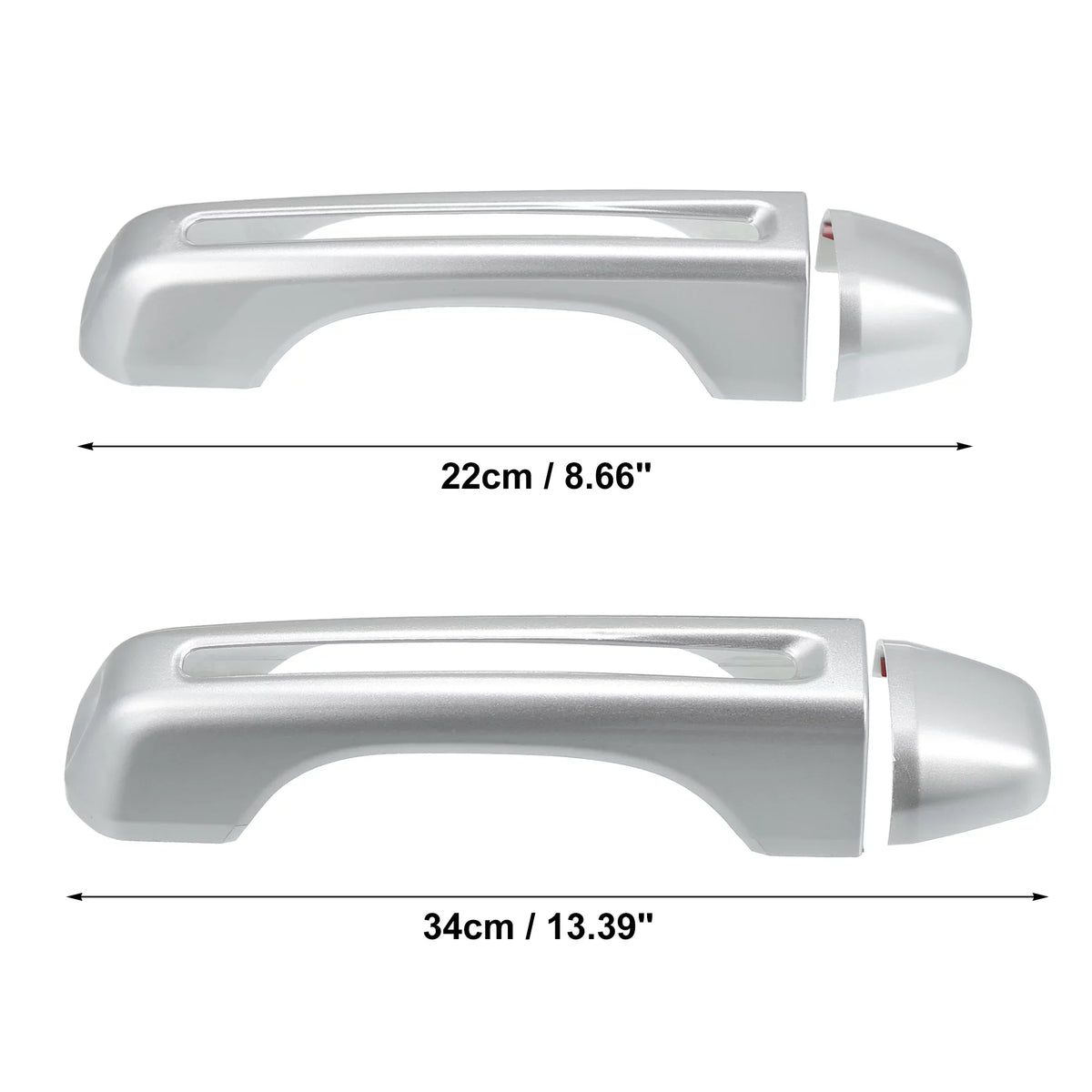 Silver Tone Door Handle Trim Cover Kit and Tailgate Handle Cover for Jeep Wrangler    2 & 4 Doors 2018-2021