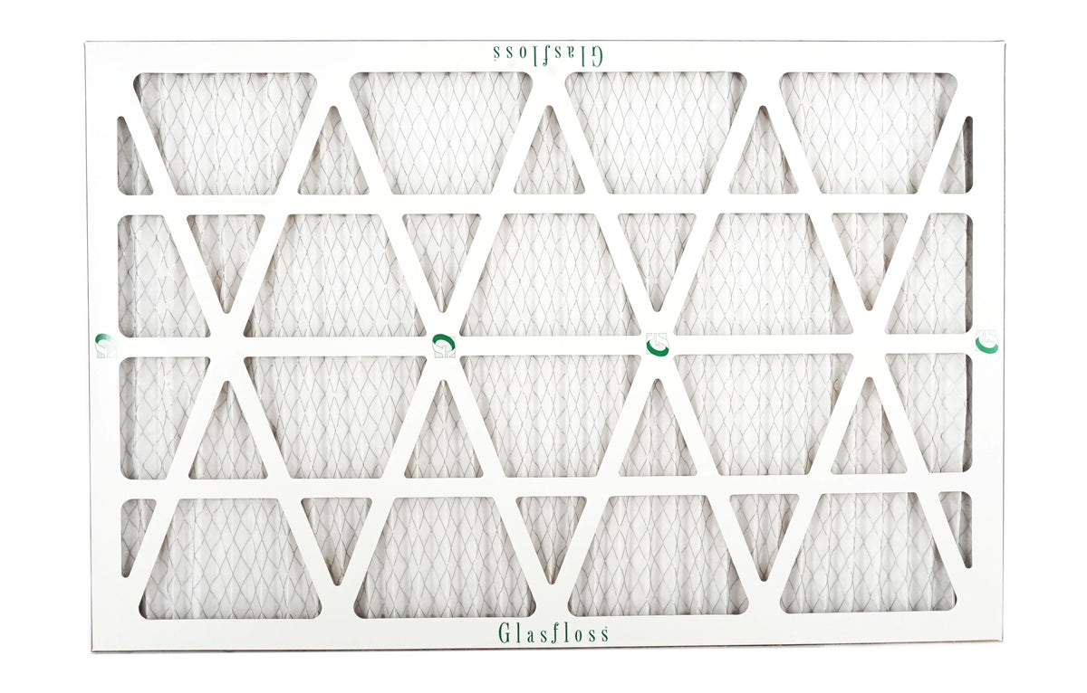 Glasfloss 20x30x1 -  10 -Qty:12 - Furnace Air Filter - Made in  (Actual Size: 19.5 x 29.5x7/8 inch)