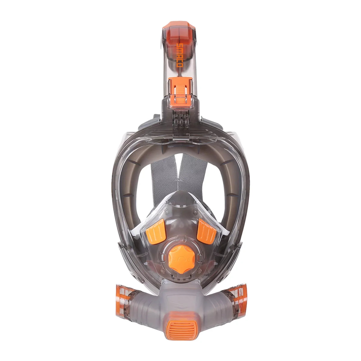 Snorkel Full Face Cover with Foldable Dry Snorkel Tube Anti-fog Anti-Leak Snorkeling Face Cover with Mount Storage Bag