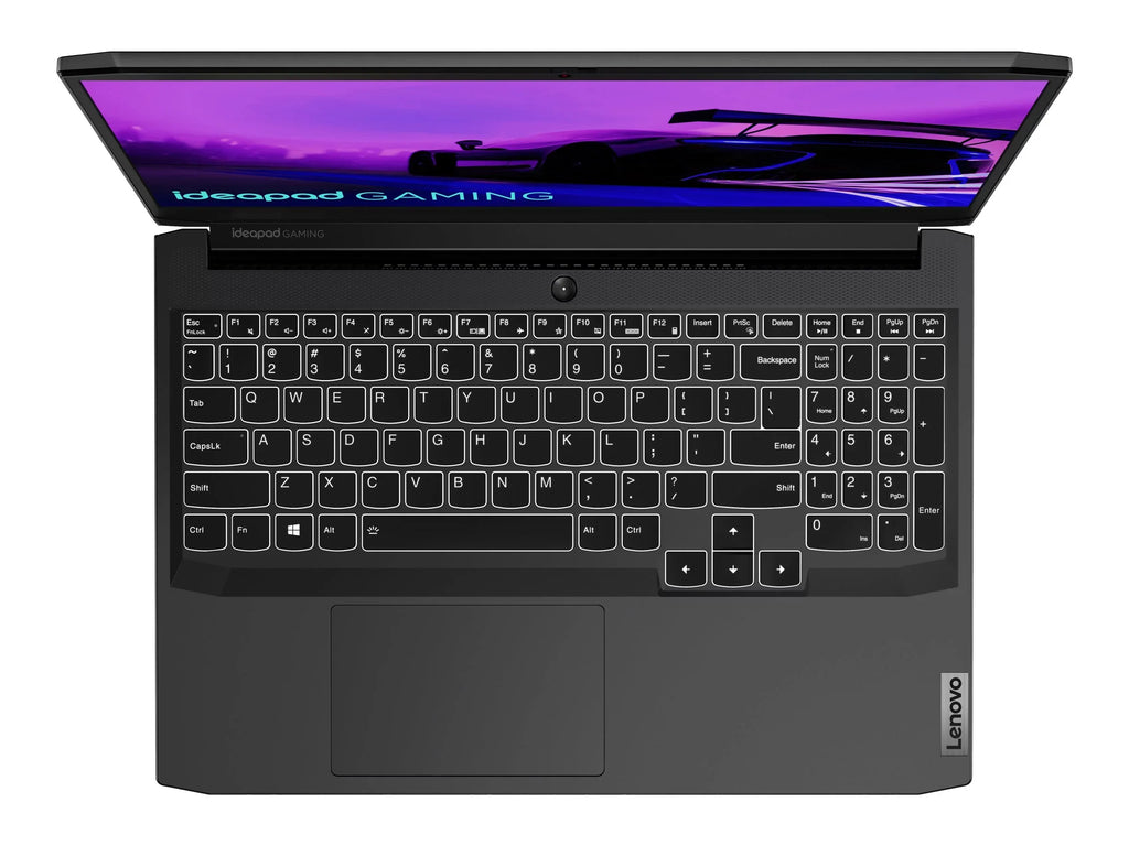 Lenovo IdeaPad Gaming 3 15ACH6 82K2 - 180-degree hinge design -  Ryzen 7 - 5800H / up to 4.4 GHz - Win 11 Home -   3050  - 16   - 512   NVMe - 15.6"  1920 x 1080 (Full ) @ 120 Hz - 802.11a/b/g/n/ac/ax - shadow black - kbd: