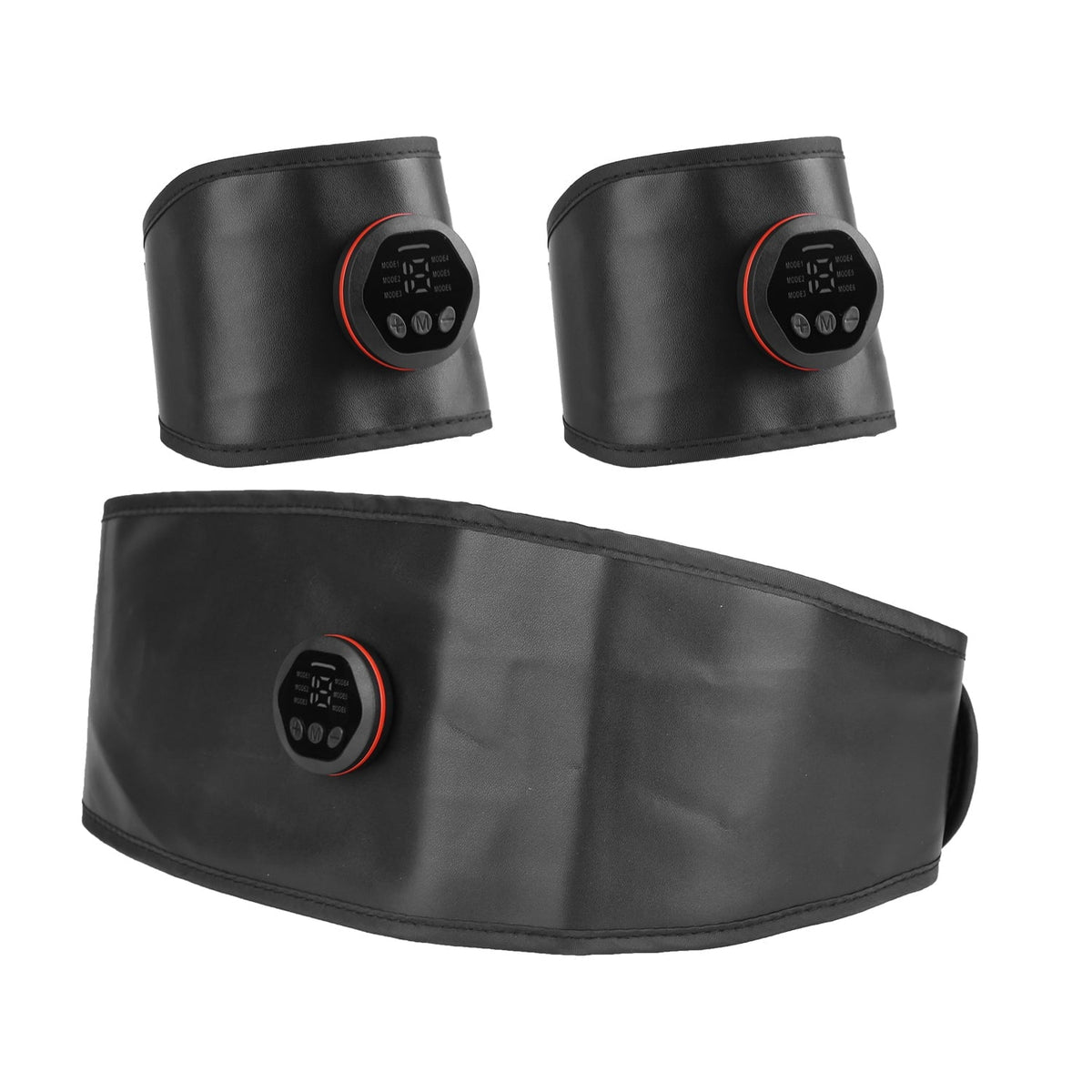 iMounTEK Muscle Stimulator Workout Equipment Abdominal Toning Belt  Training Fitness Equipment Waist Trimmer Belt, 6 Modes, 18 Intensity Levels, Home Office Equipment