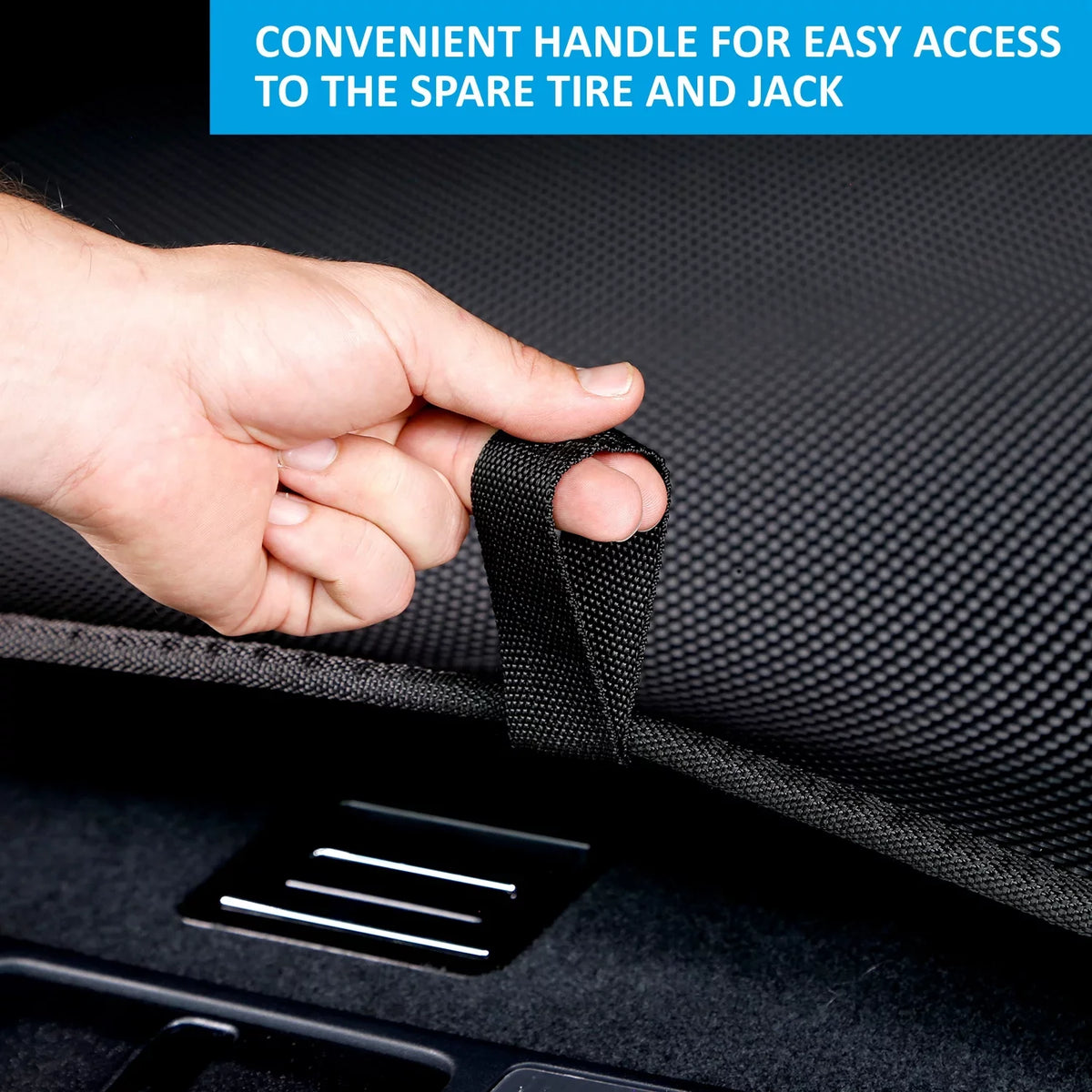 Cargo Liner for Jeep Cherokee 2018-2023 Custom Fit Trunk Mat, with Honeycomb Dirtproof & Waterproof Technology - All-Climate, Heavy Duty, Anti-Slip Cargo Liner, Luggage - FL04114031