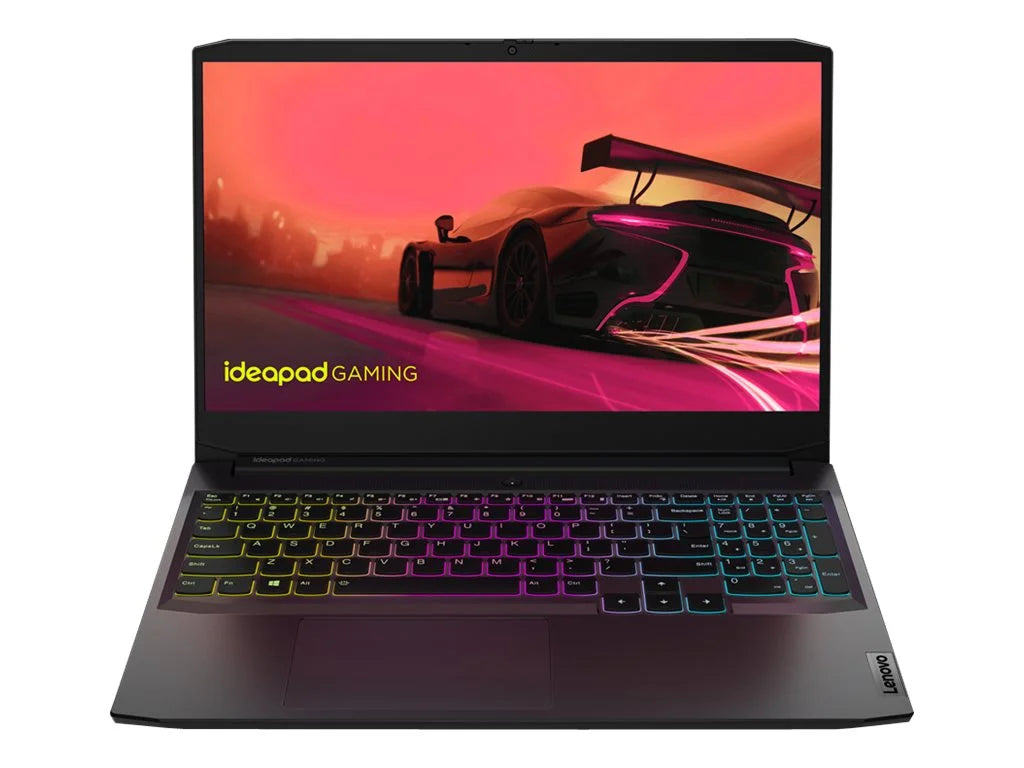 Lenovo IdeaPad Gaming 3 15ACH6 82K2 - 180-degree hinge design -  Ryzen 7 - 5800H / up to 4.4 GHz - Win 11 Home -   3050  - 16   - 512   NVMe - 15.6"  1920 x 1080 (Full ) @ 120 Hz - 802.11a/b/g/n/ac/ax - shadow black - kbd: