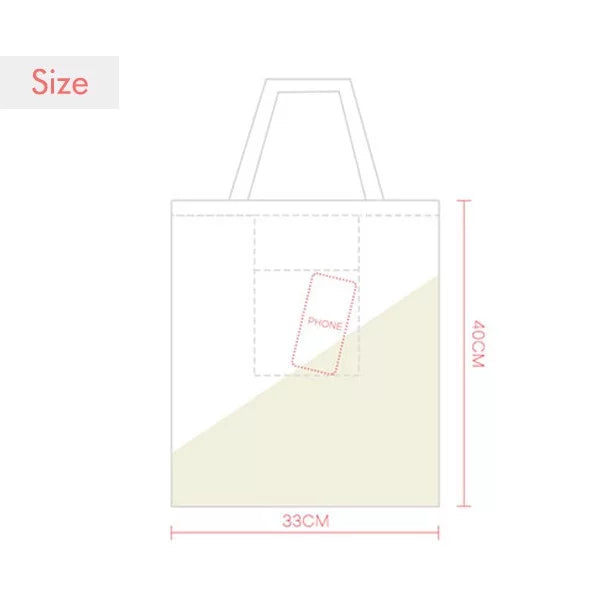 I Adore You Red Valentine's Day Tote Canvas Bag Shopping Satchel Casual Handbag