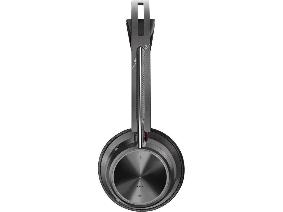 Poly Voyager Focus 2 -A Bluetooth Stereo Headset - Siri, Google Assistant - Stereo -  Type A - Wired/Wireless - Bluetooth - 298.6 ft - 20 Hz - 20 kHz - On-ear, Over-the-head - Binaural - Supr...