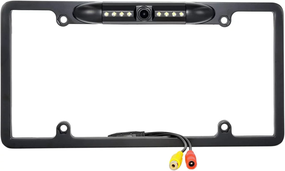 Backup Camera Rearview License Plate Frame for  KWV25BT -V25BT Black