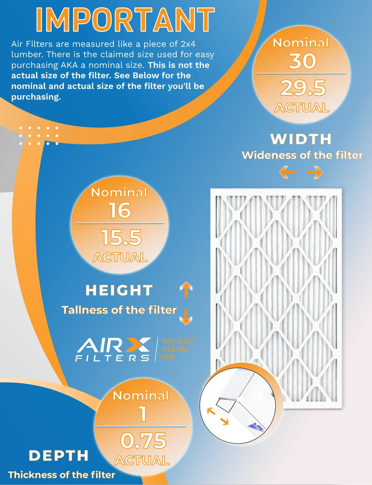 16x30x1 Air Filter  13 Rating, 12 Pack of Furnace Filters Comparable to  1500 - 2200 &  9 - Made in  by     .