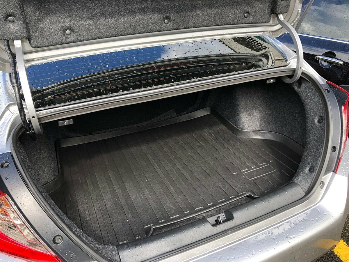 Cargo Liner – Trunk Mat for Honda Civic Sedan 2016-2021 – Weather-Resistant Trunk Mats for Cars with Raised Lip – Non-Slip Car Trunk Mat Rubber – Easy to Install – Laser Pre-Cut Design